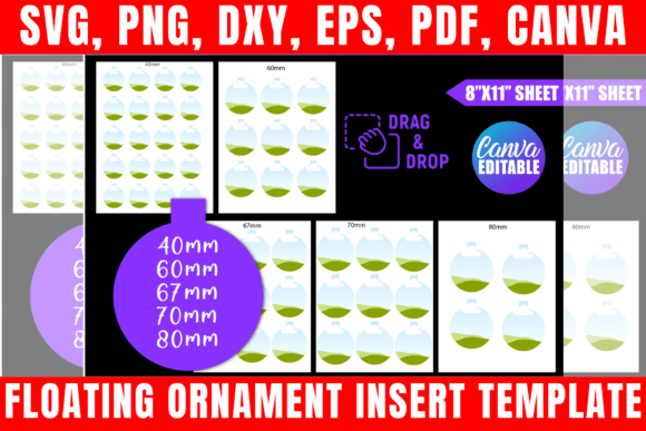 Create Stunning Keepsakes with Floating Ornament Insert Canva Template