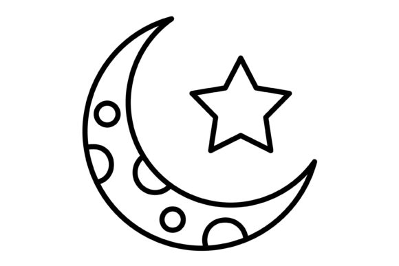 Designing with the Crescent Moon Outline Icon