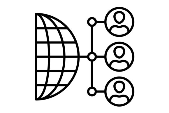Networking Outline Icon: Your Go-To Design Asset