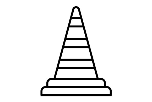 Traffic Cone Outline Icon: A Versatile Asset for Modern Projects